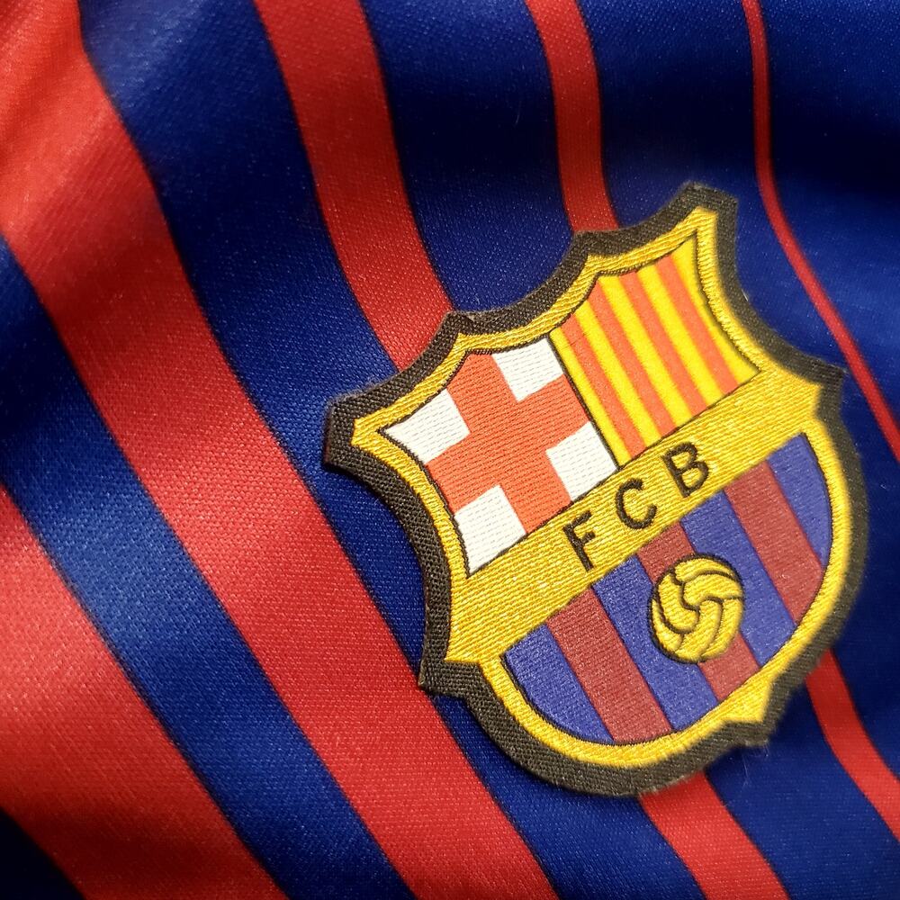 Fcb Rakuten Barcelona Messi Jersey #10 Size Small Futbol Soccer Blue - Picture 4 of 10